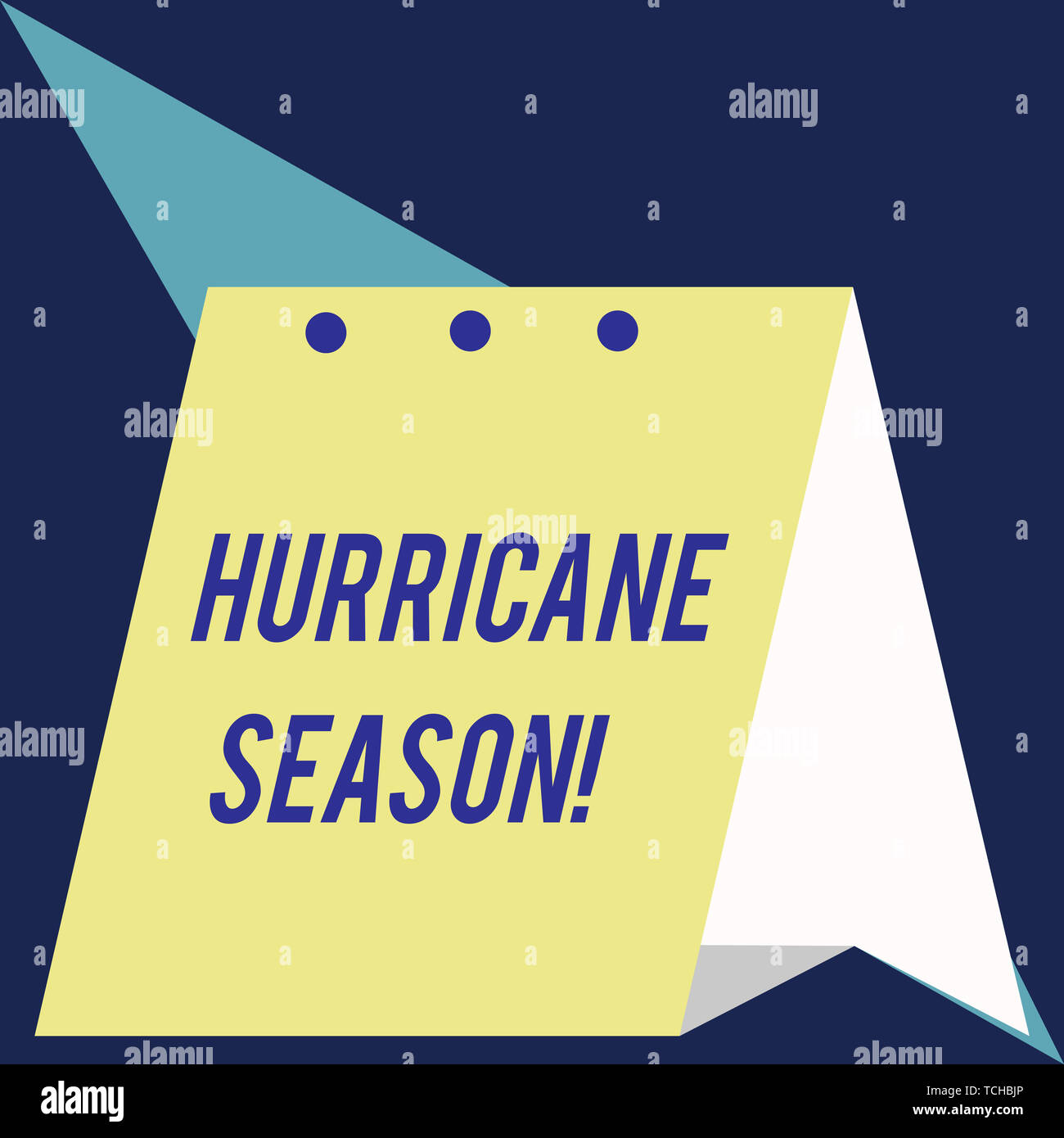Writing note showing Hurricane Season. Business concept for time when ...
