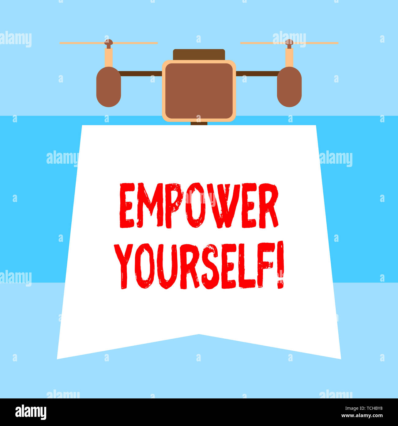 Handwriting Text Empower Yourself Conceptual Photo Taking Control