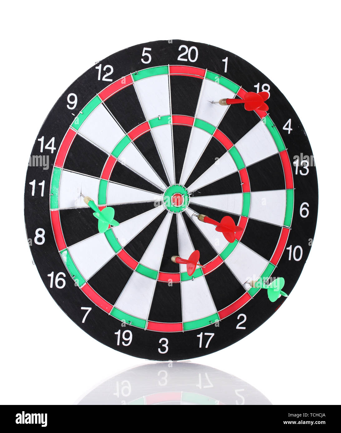 dart board with darts isolated on white Stock Photo Alamy