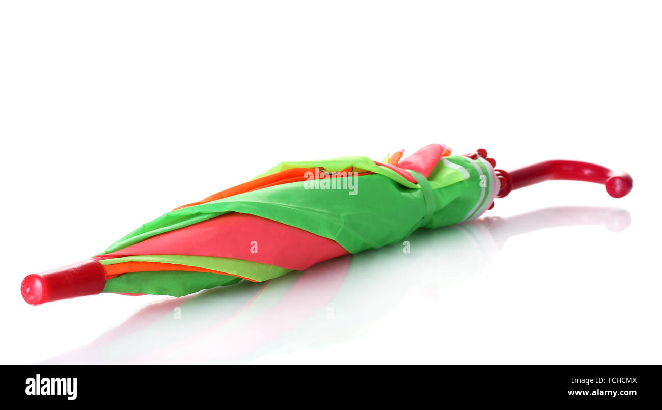 colorful umbrella isolated on white Stock Photo - Alamy