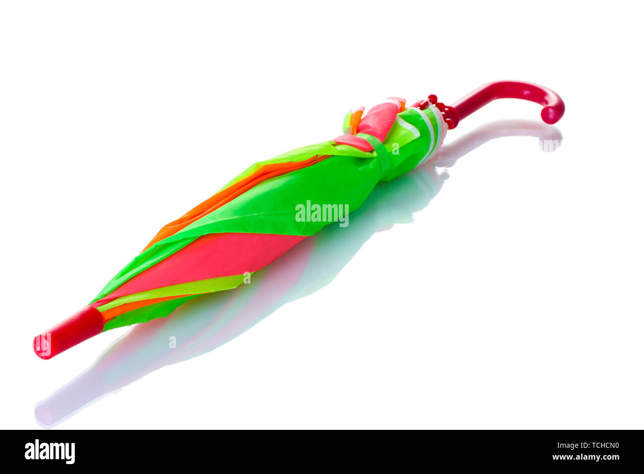 colorful umbrella isolated on white Stock Photo - Alamy