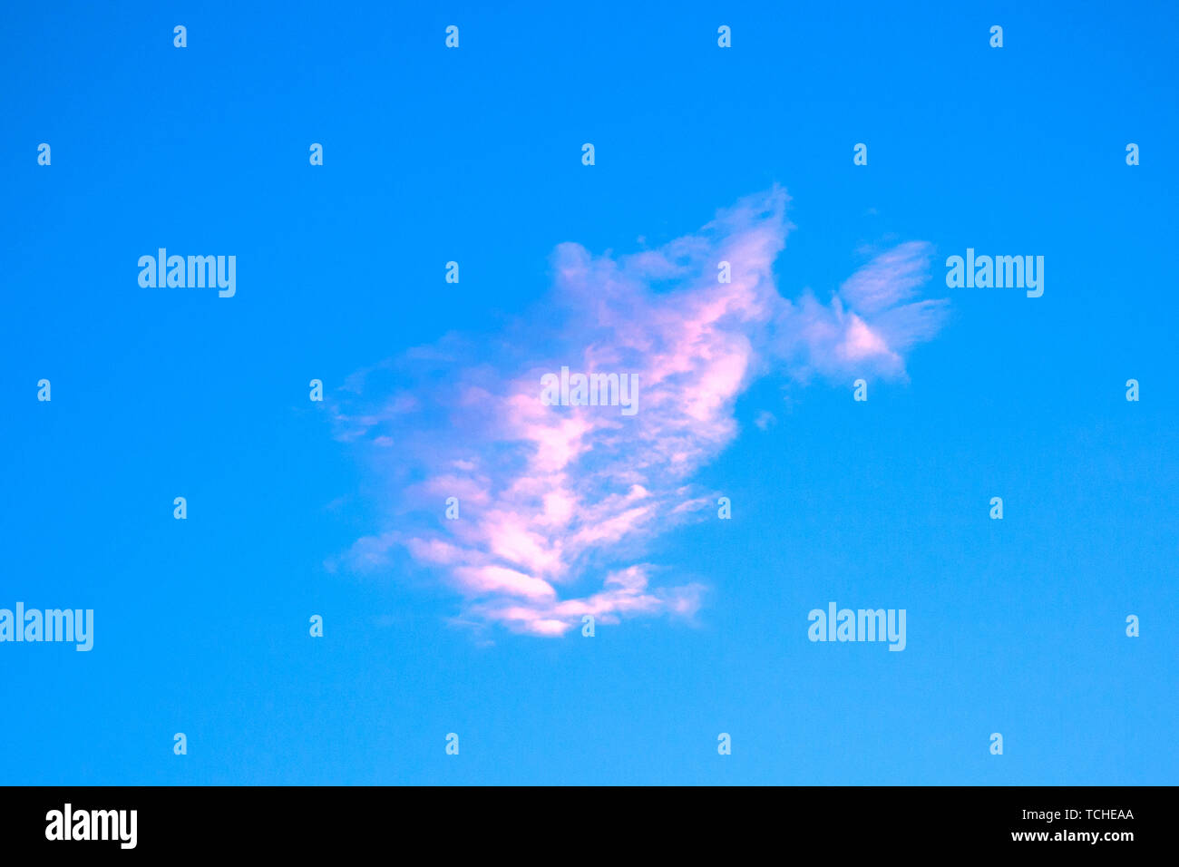 summer blue sky background with white clouds Stock Photo - Alamy
