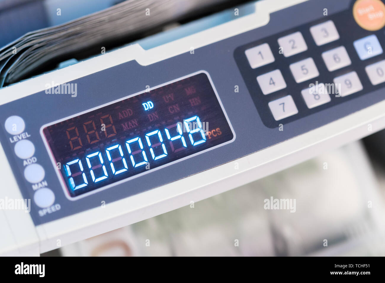 calculating machine close up Stock Photo - Alamy