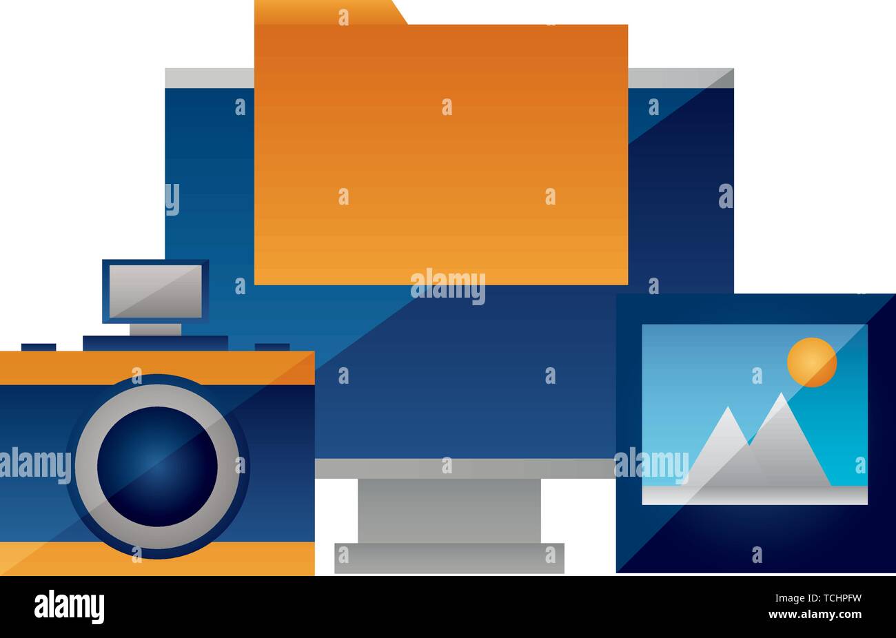 computer camera photo folder file Stock Vector Image & Art Alamy