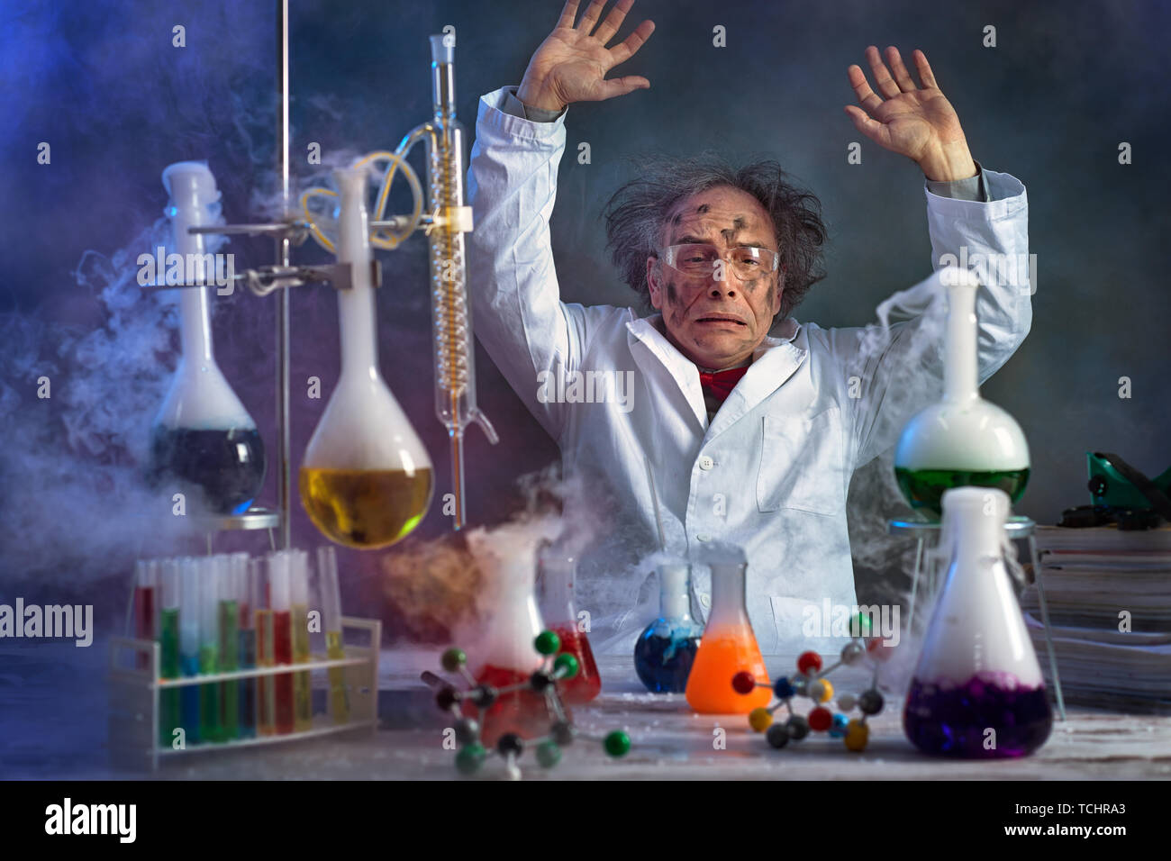 Science lab explosion hi-res stock photography and images - Alamy