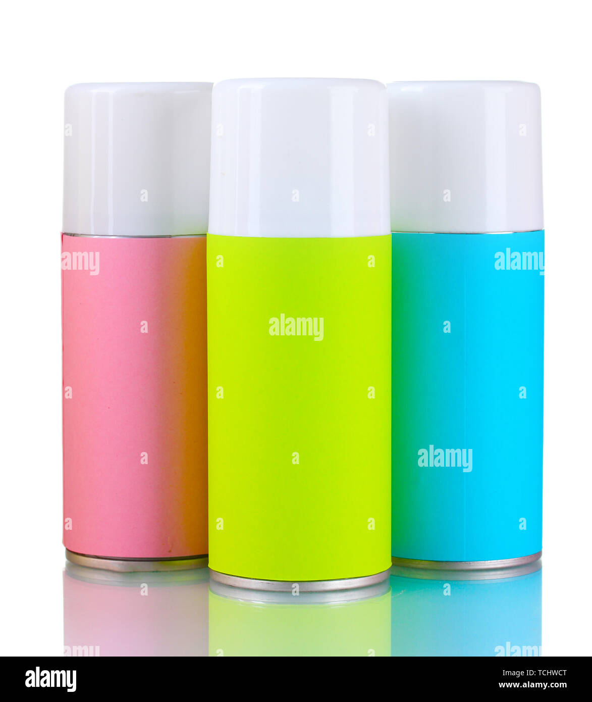 aerosol cans isolated on white Stock Photo Alamy