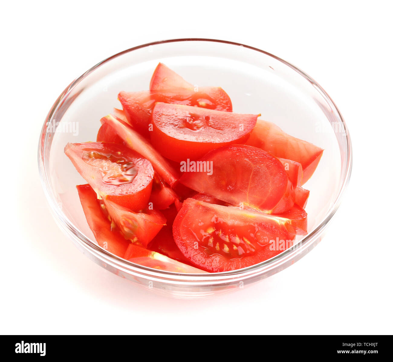Diced Tomatoes In A Bowl