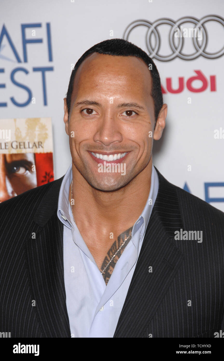 LOS ANGELES, CA. November 03, 2007: Dwayne Johnson, aka The Rock, at