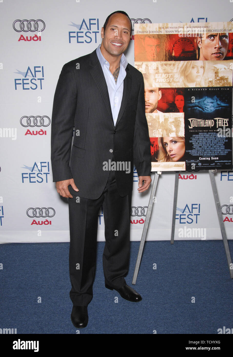 LOS ANGELES, CA. November 03, 2007: Dwayne Johnson, aka The Rock, at