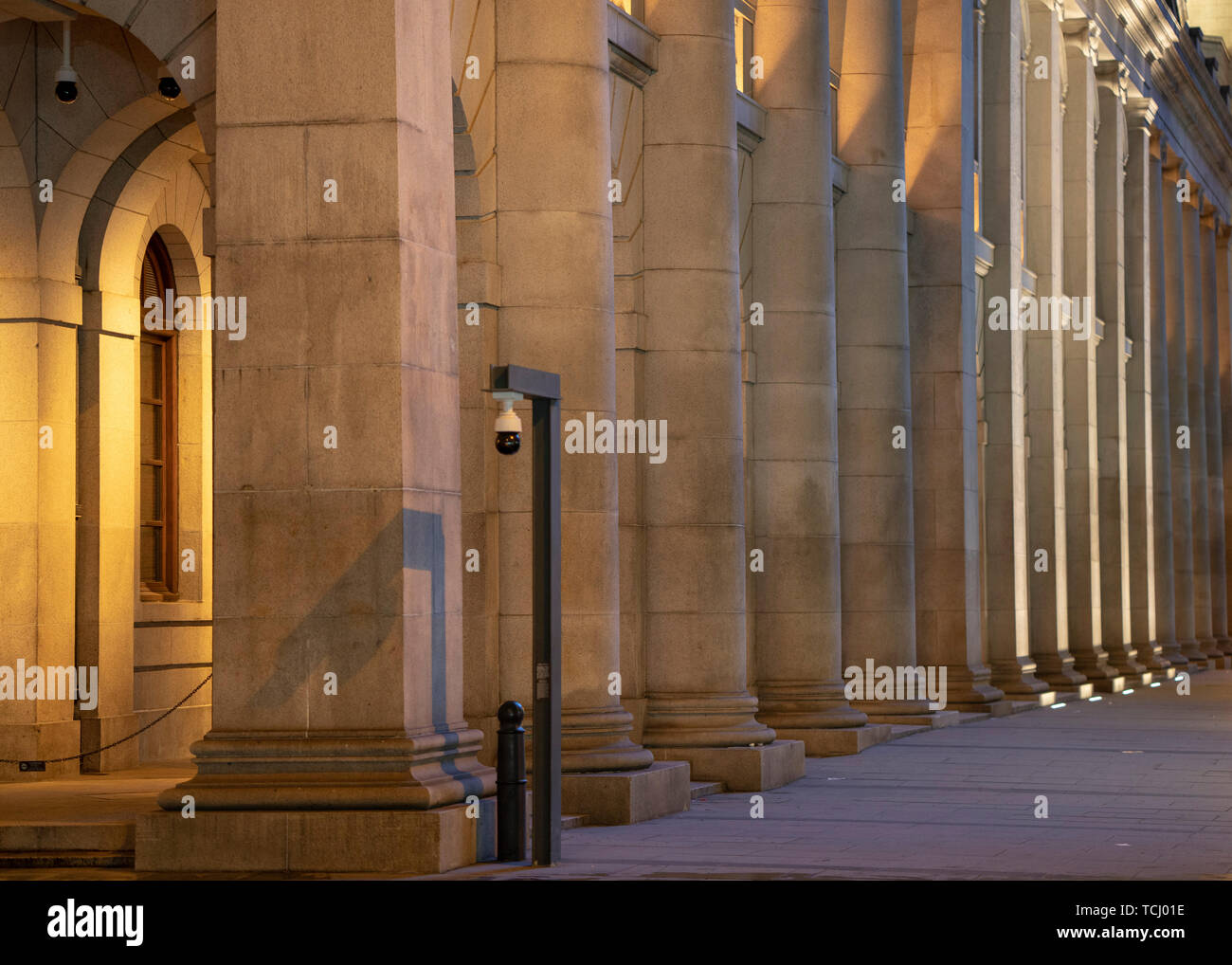 The pillars of the building Stock Photo Alamy