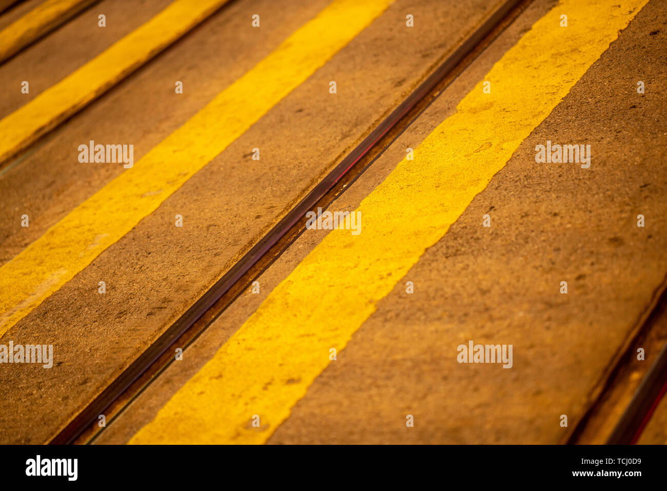 The yellow zebra crossing Stock Photo Alamy