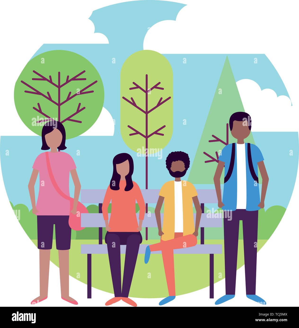 people activities outdoors Stock Vector Image & Art - Alamy