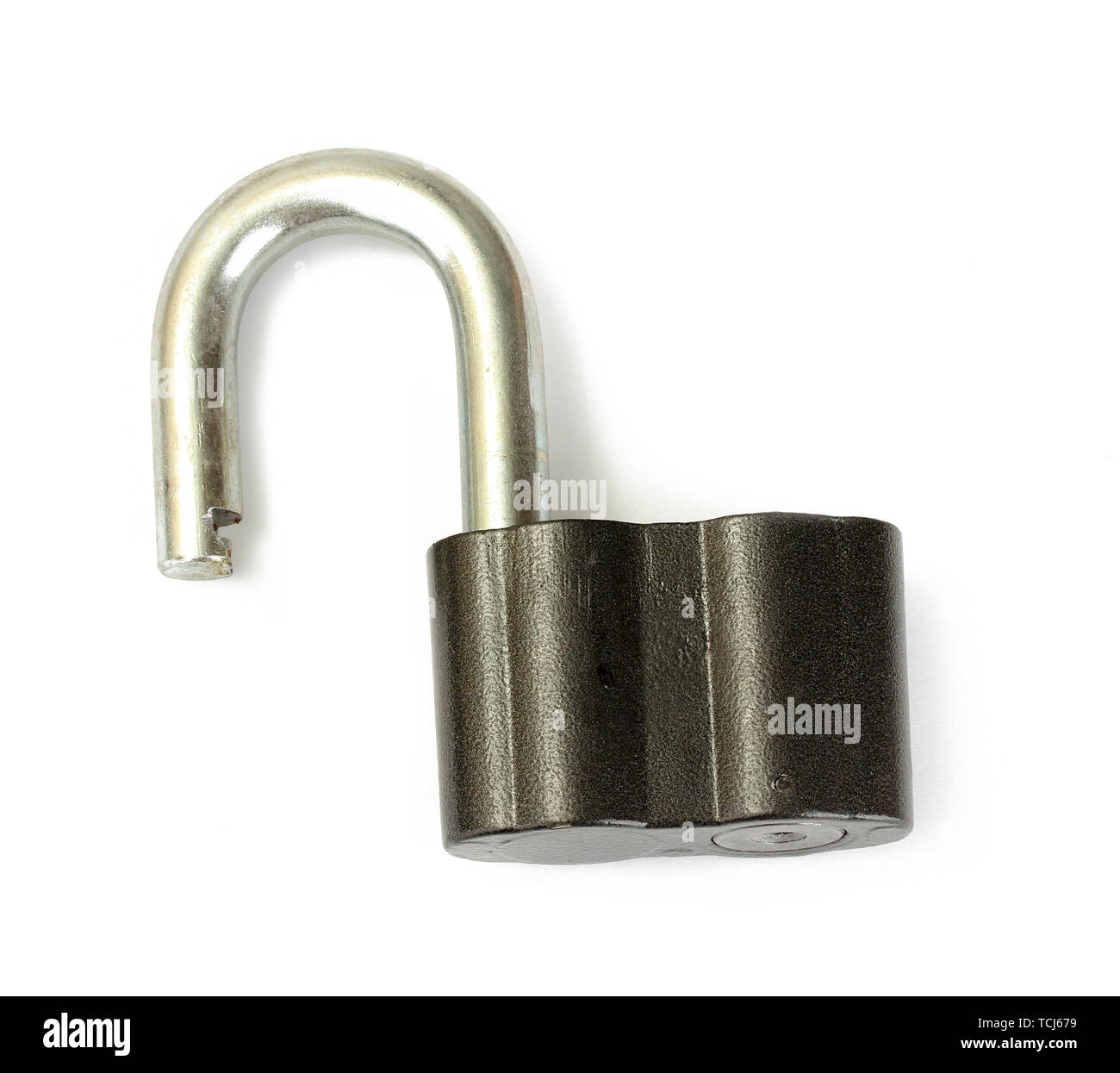 old padlock isolated on white background Stock Photo - Alamy