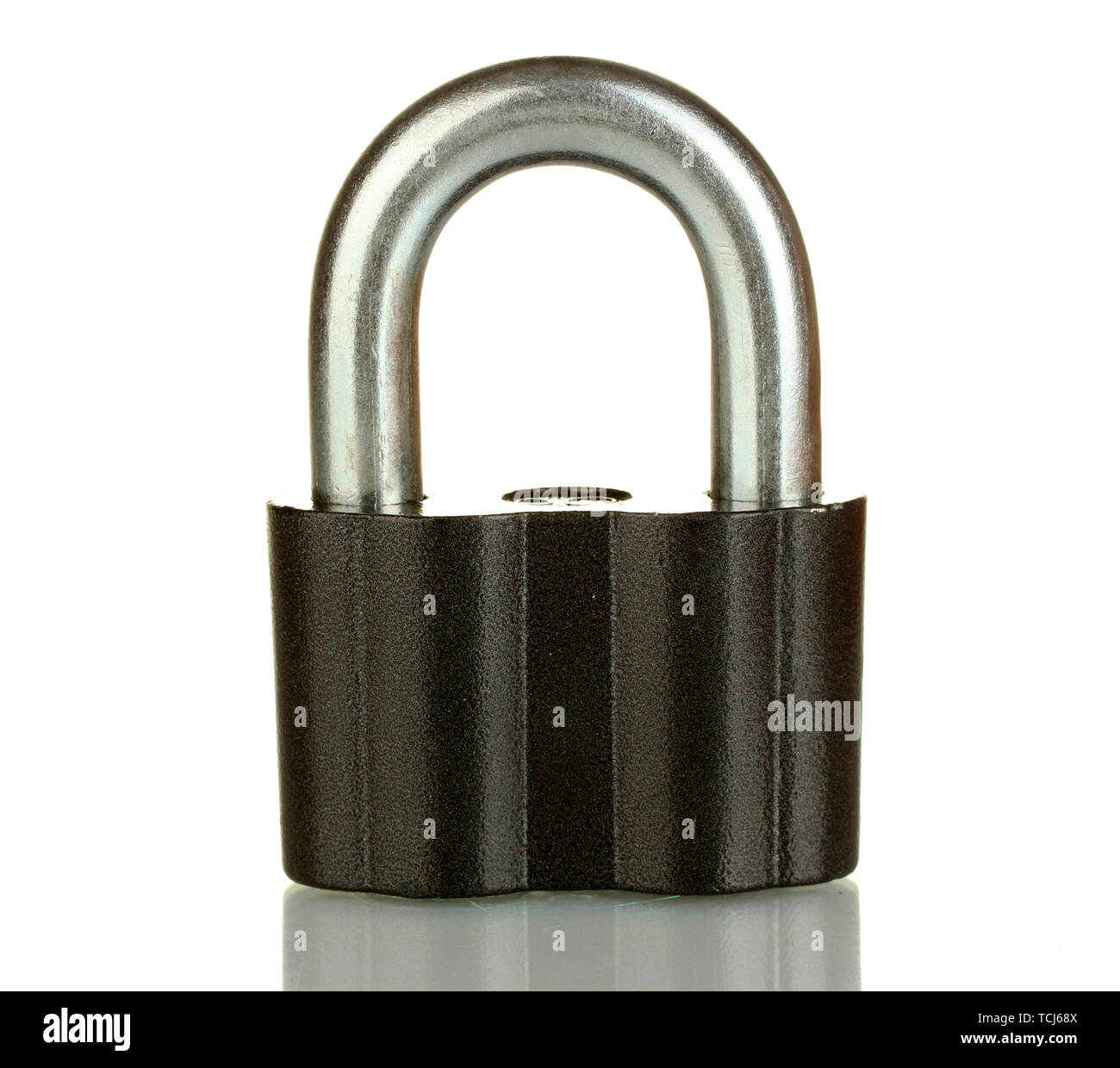 old padlock isolated on white background Stock Photo - Alamy