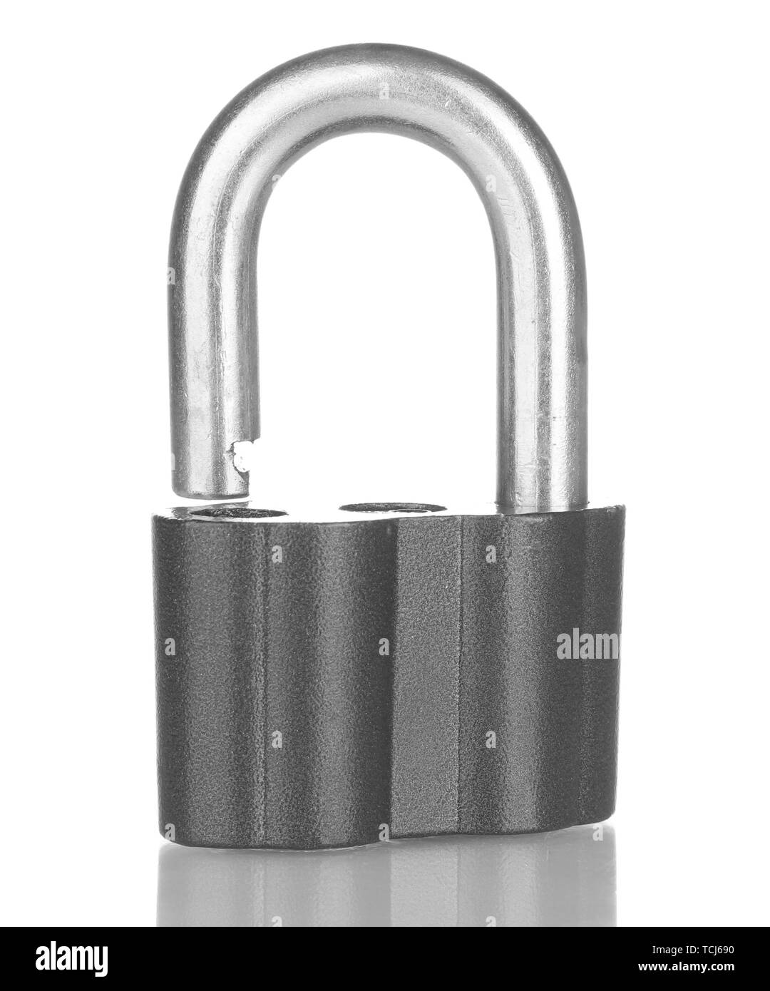 old padlock isolated on white background Stock Photo - Alamy