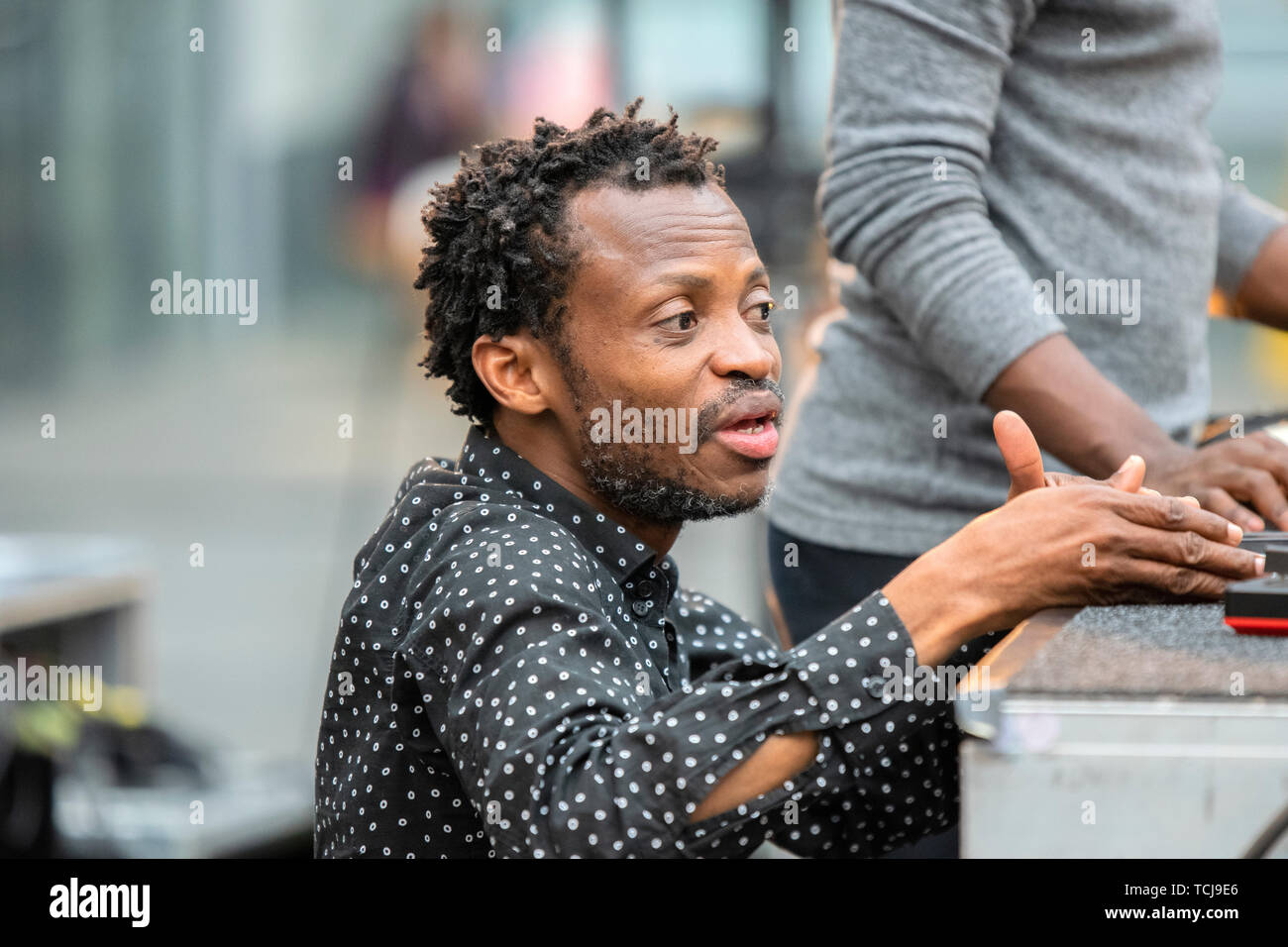 Close Up Of Faustin Linyekula At The Rehearsals Of The Not Another Diva Show At The Holland Festival Amsterdam The Netherlands 2019 Stock Photo