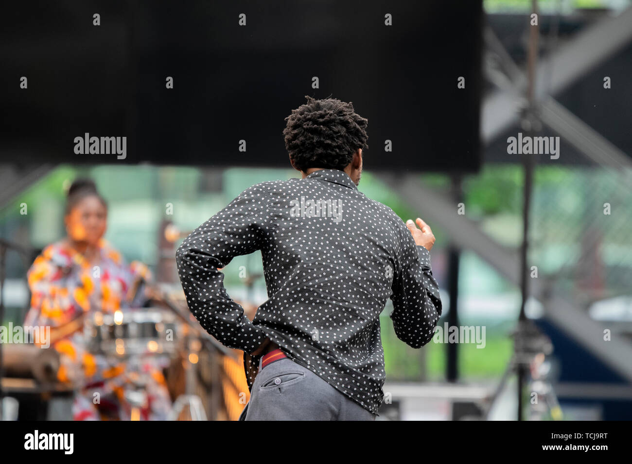Close Up Of Faustin Linyekula At The Rehearsals Of The Not Another Diva Show At The Holland Festival Amsterdam The Netherlands 2019 Stock Photo