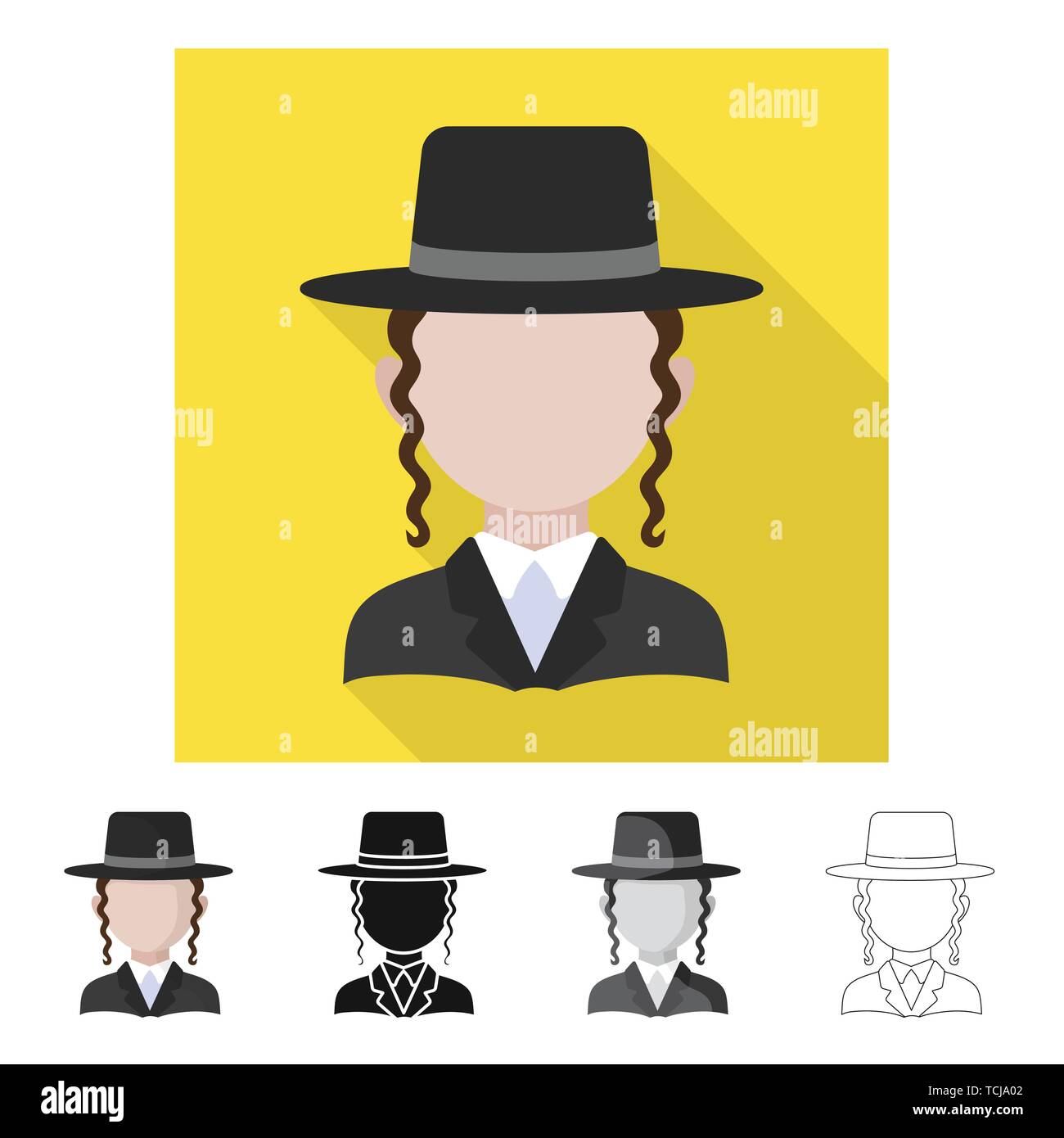 Vector design of imitator and resident logo. Collection of imitator and ...