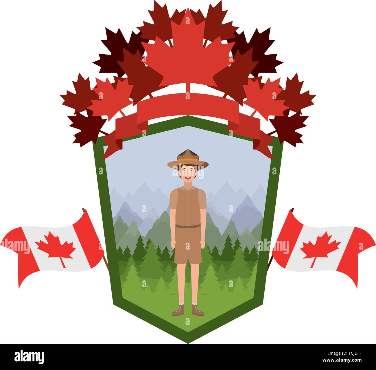 Canada label and ranger design Stock Vector Image & Art Alamy