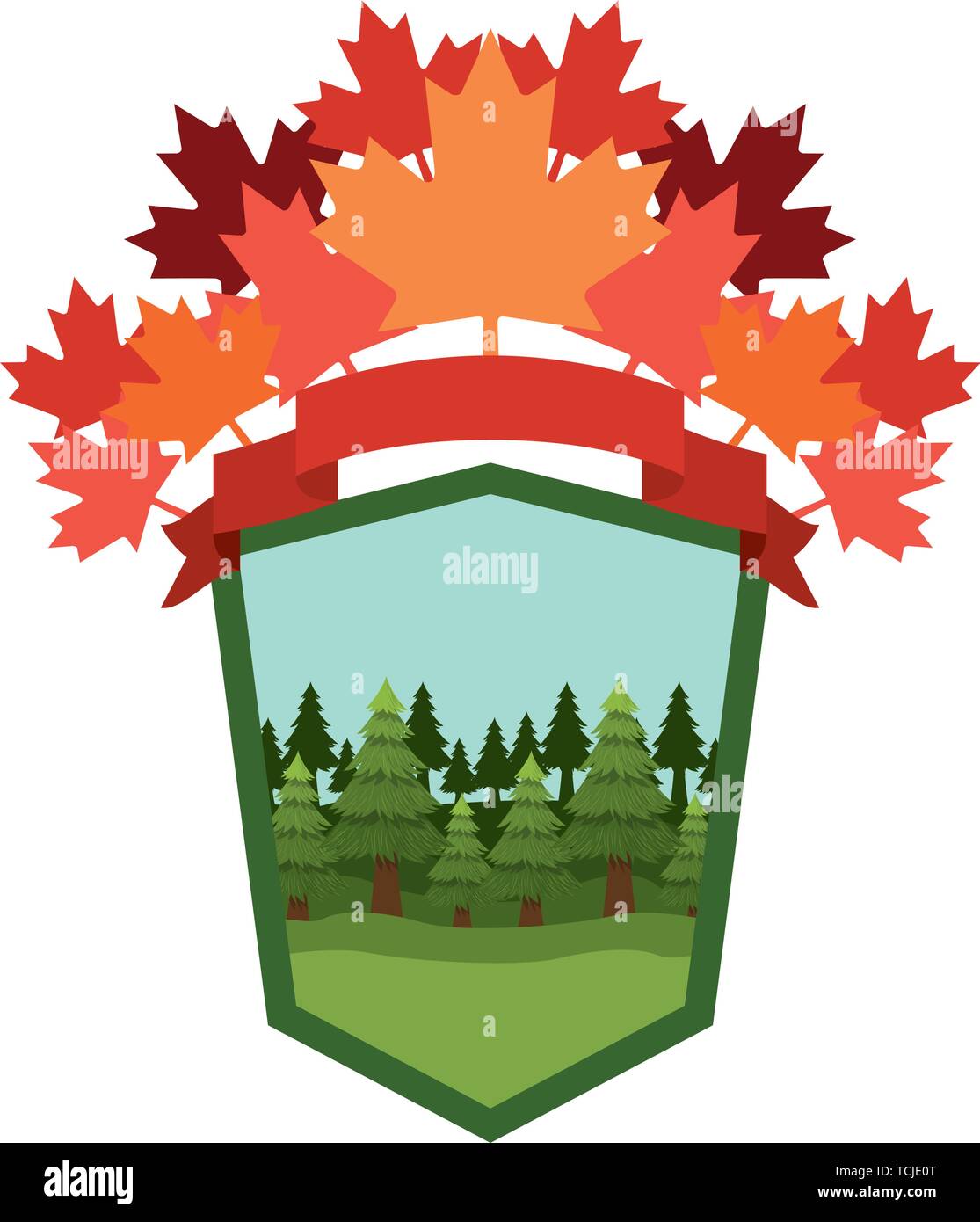 Canada symbol and label design Stock Vector Image & Art Alamy