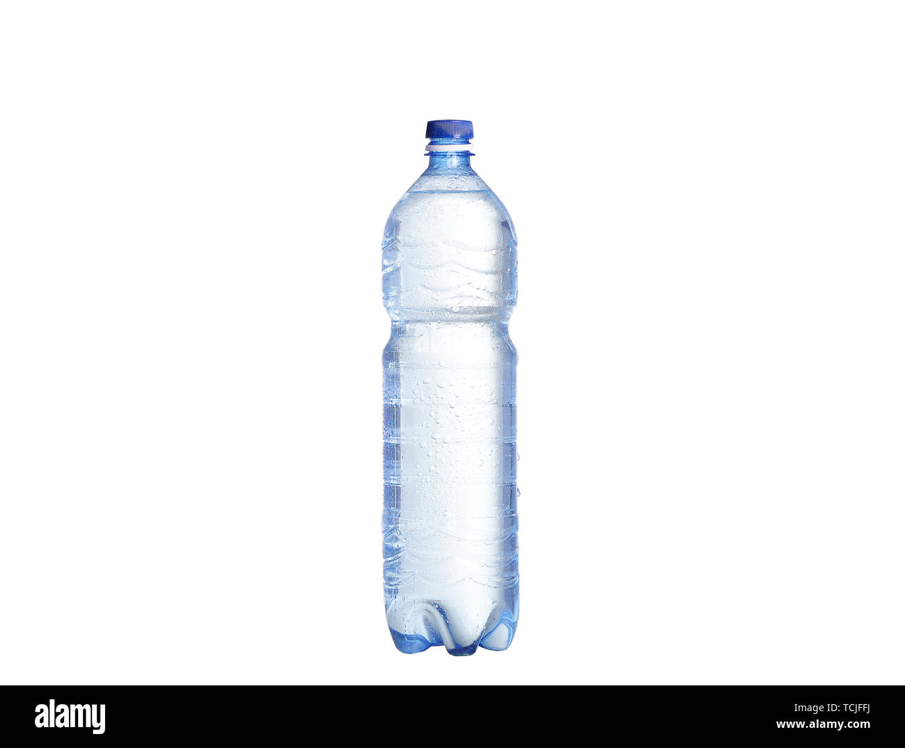 Soda water bottle with blank label. Isolated on white Stock Photo Alamy