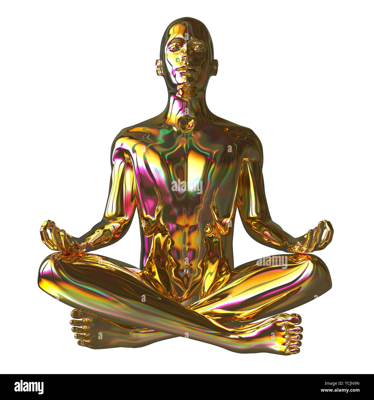 Lotus Pose Yoga Lady Figurine