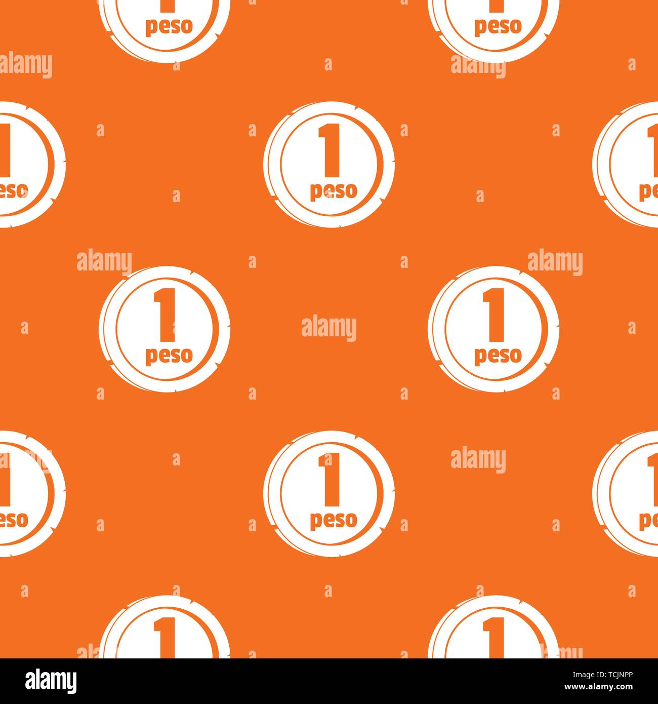 Peso pattern vector orange Stock Vector Image &amp; Art - Alamy