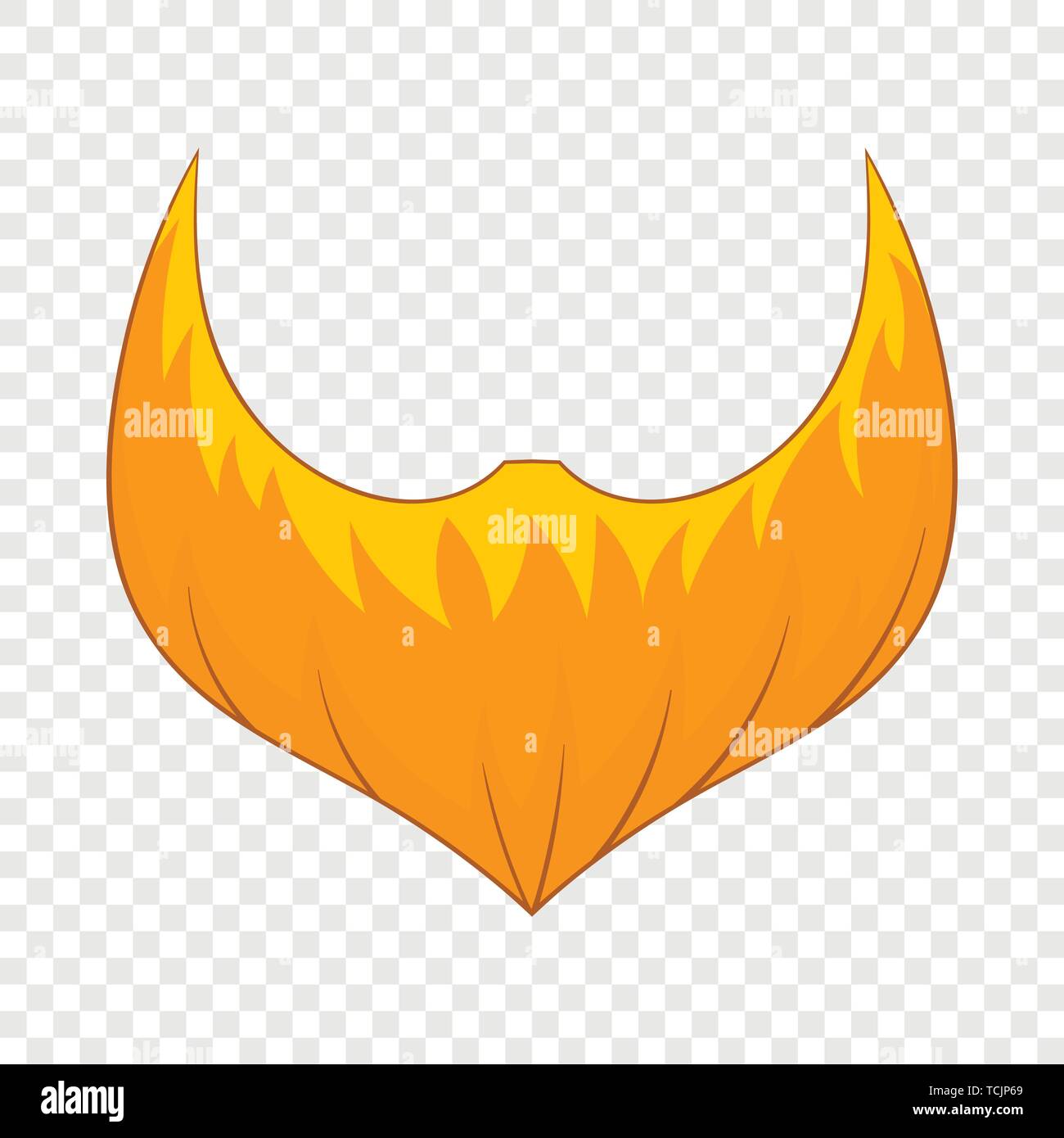 Orange beard icon, cartoon style Stock Vector Image & Art Alamy