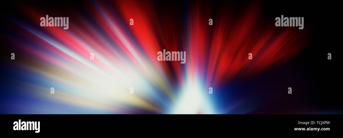 Abstract Blurred Background Light Spots Radial Rays And Paramid