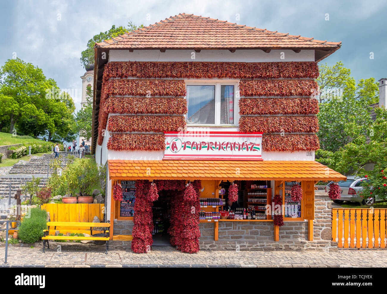 Paprika house in Tihany at Lake Balaton, Hungary Stock Photo Alamy