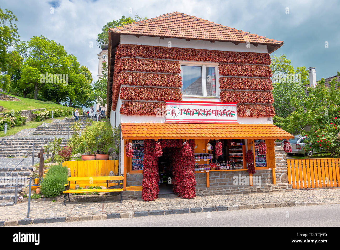 Paprika house in Tihany at Lake Balaton, Hungary Stock Photo Alamy