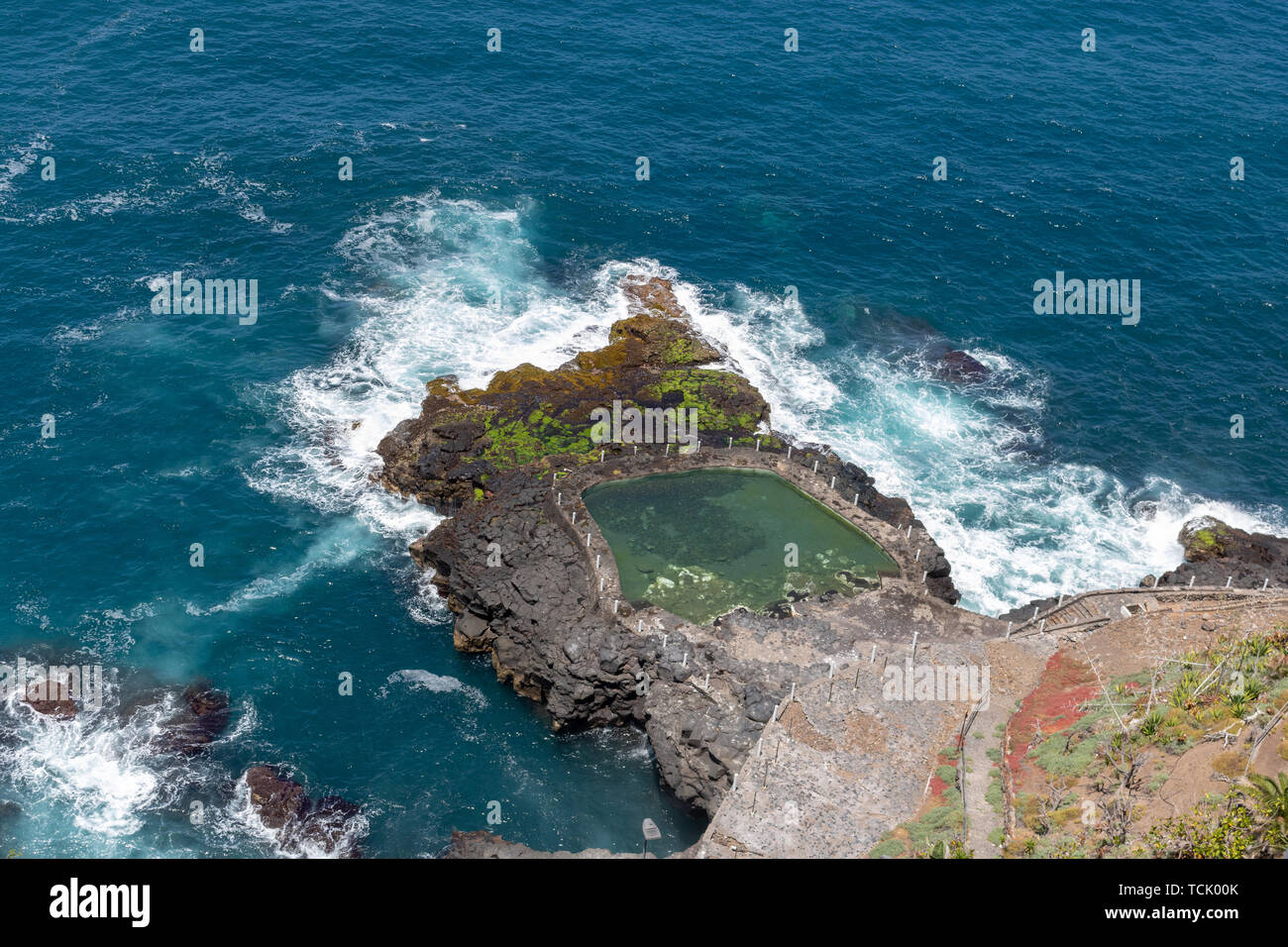 natural swimming pools on Tenerife island Stock Photo Alamy