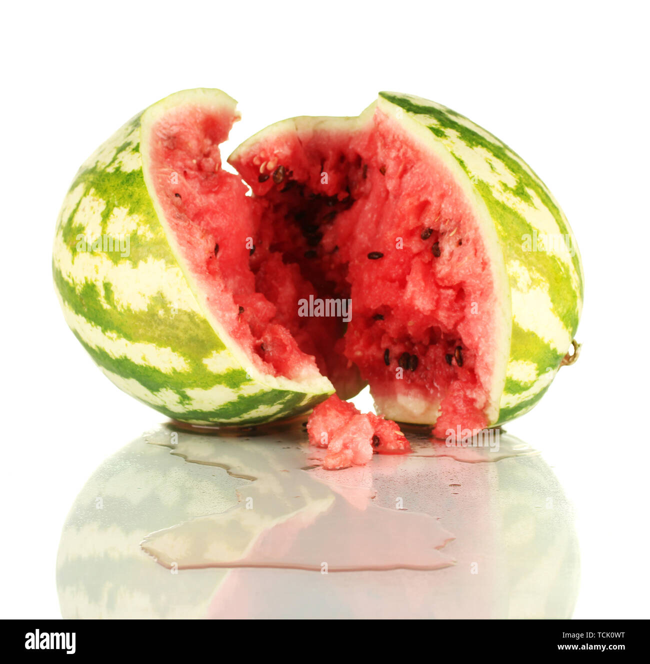 Broken watermelon hi-res stock photography and images - Alamy
