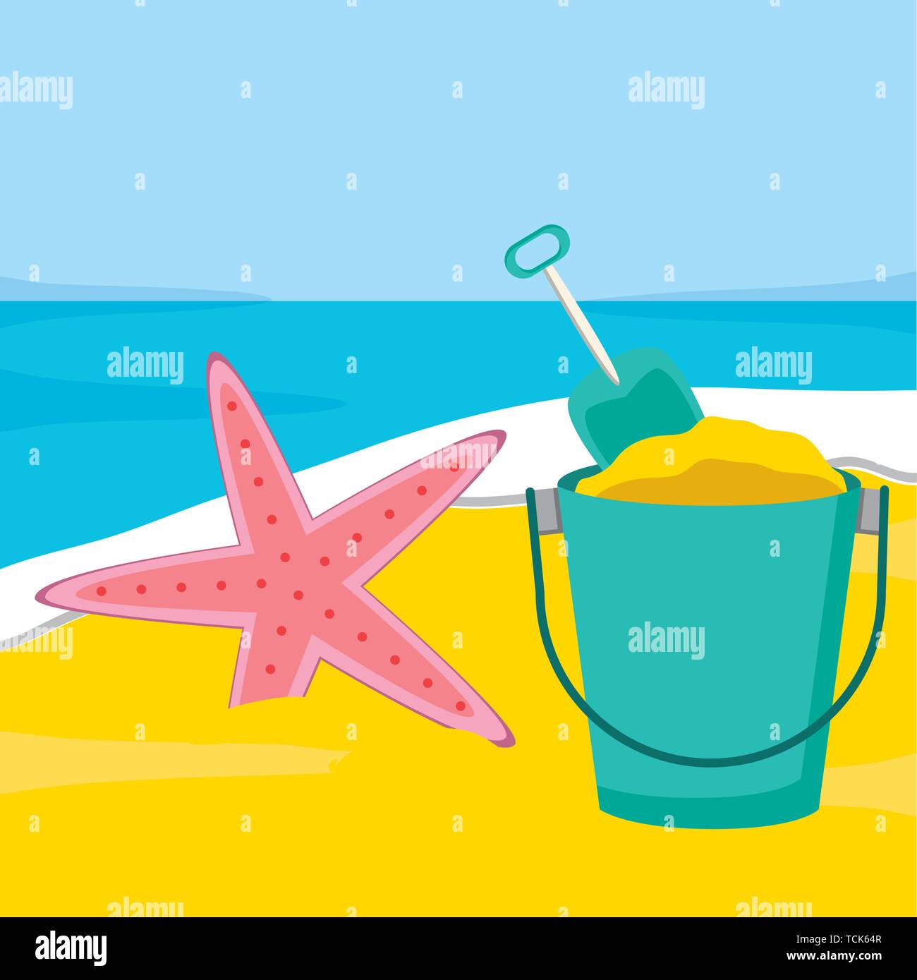 summer time holiday poster Stock Vector Image & Art - Alamy