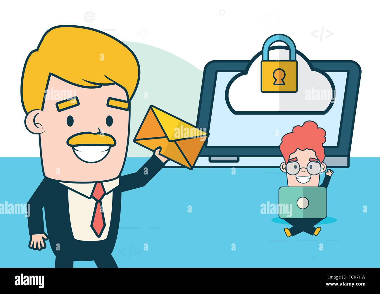 send email related Stock Vector