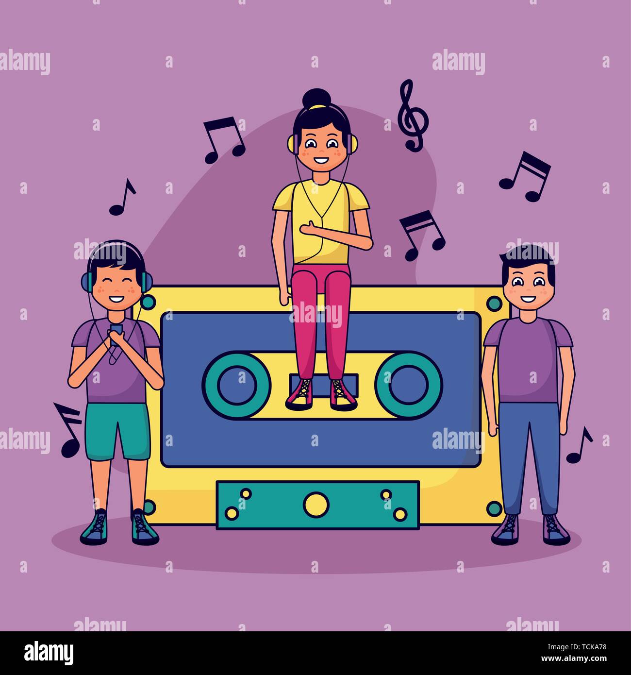 People Listening Music Stock Vector Image Art Alamy listening-music-a4-room-the-great-learning-orchestra