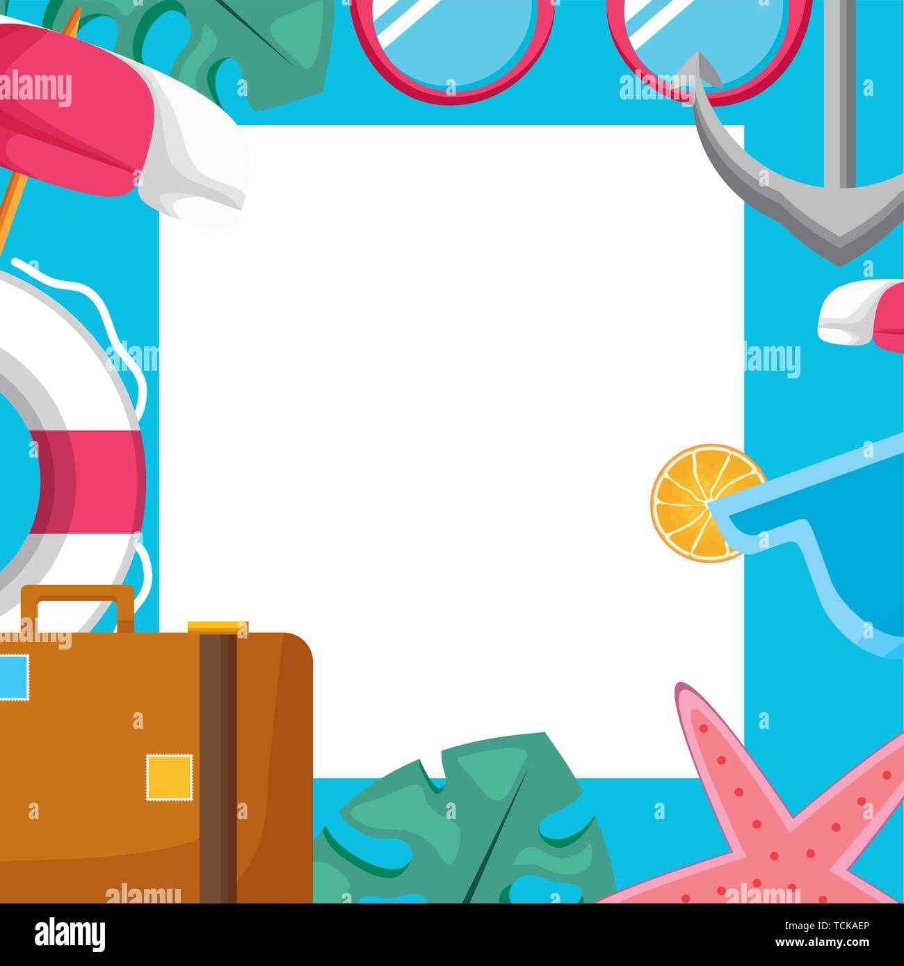 summer time holiday poster Stock Vector Image & Art - Alamy