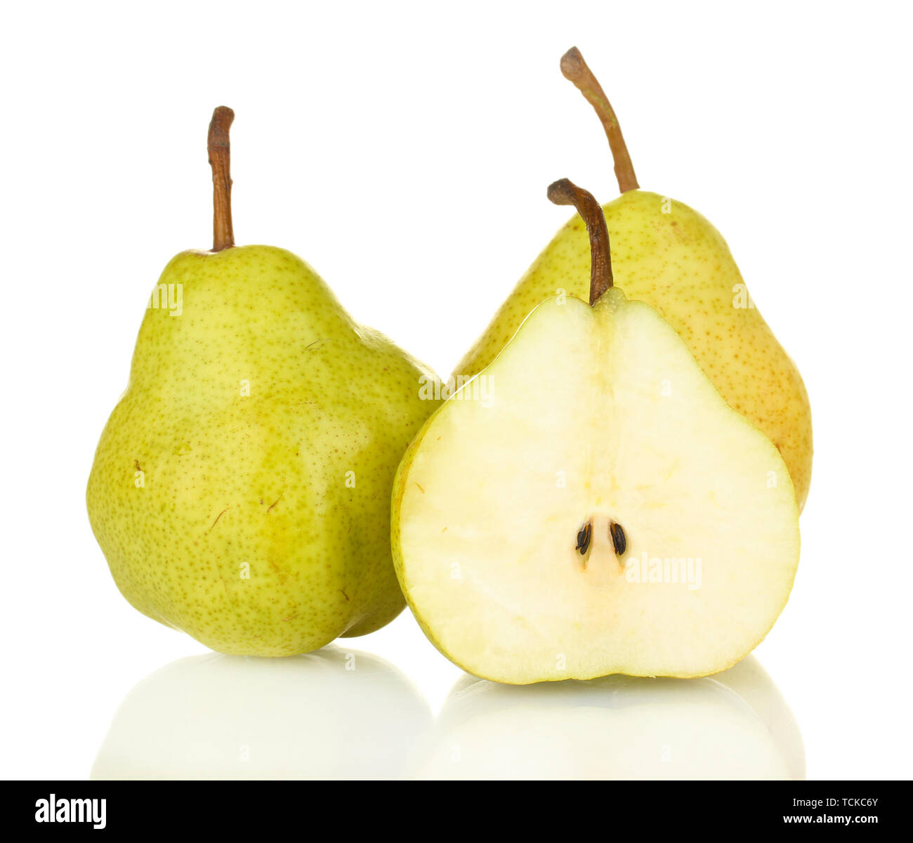 Ripe pears isolated on white Stock Photo - Alamy