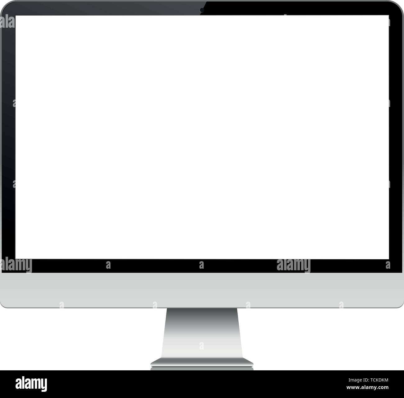 designer penance raid Computer Monitor With Blank White Screen Stock Vector Image & Art - Alamy