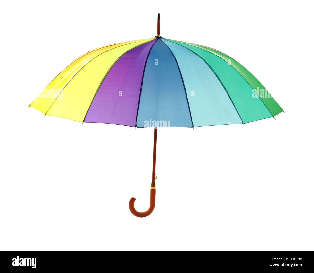 colorful umbrella, isolated on white Stock Photo - Alamy