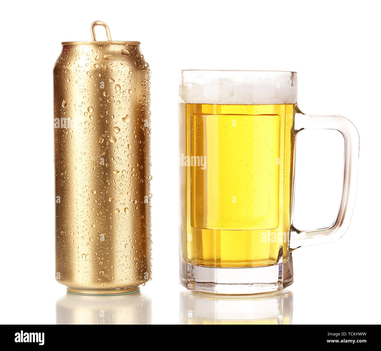 Can and beer. Can and beer