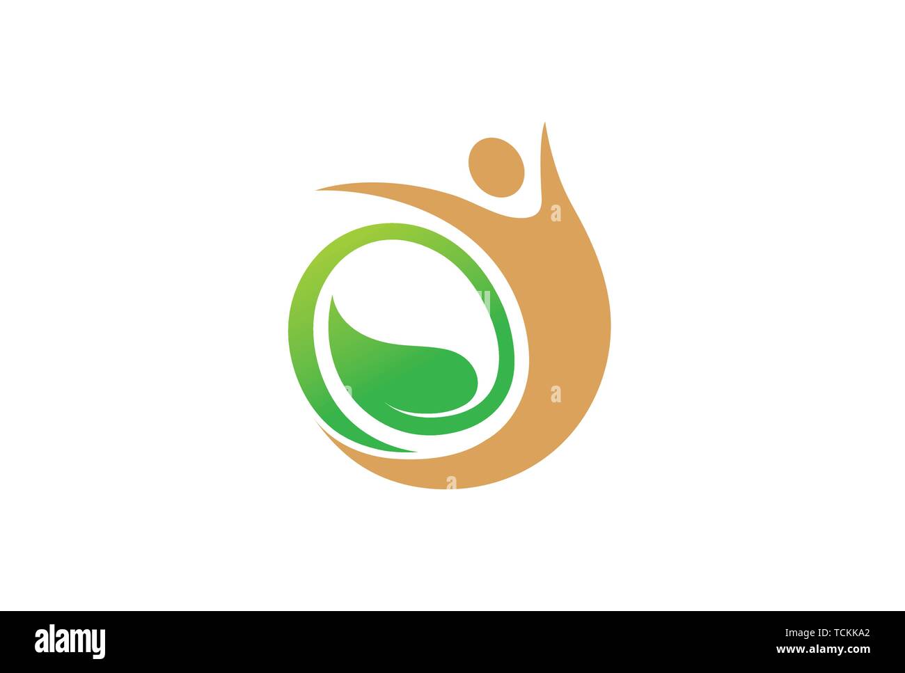 Creative Leaf Seed Body Symbol Design Illustration Stock Vector