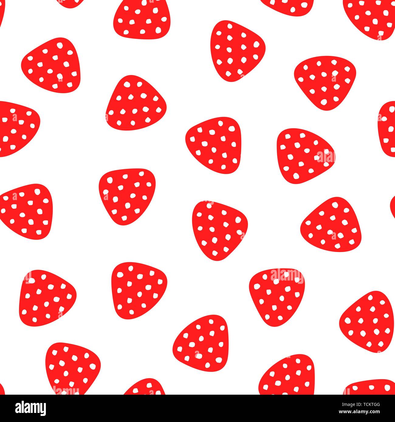 Strawberry Hand Draw Seamless Cute Pattern. Summer red berries on a white  background for baby fabric design, wrapping paper, Wallpaper, and other  thin Stock Vector Image & Art - Alamy