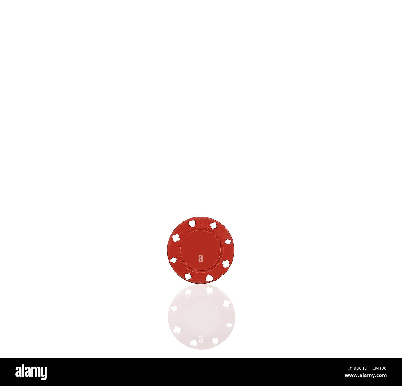 red poker chip Stock Photo - Alamy