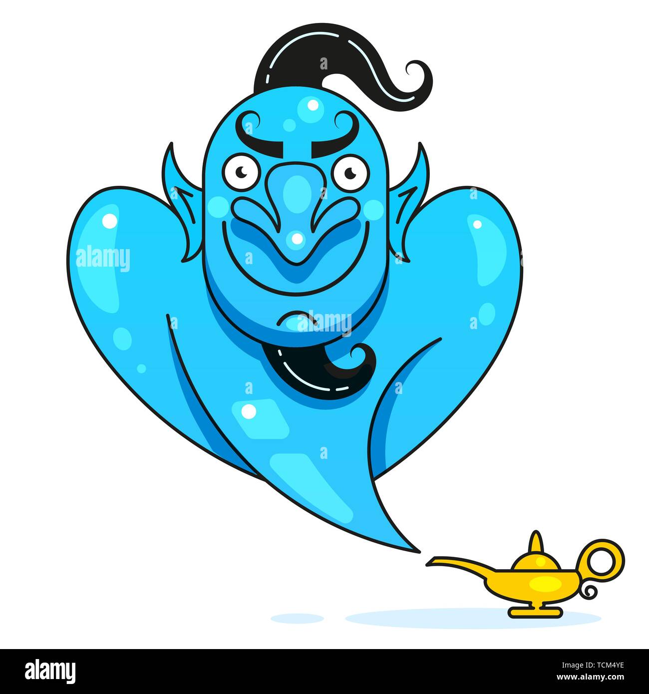 Lamp Aladdin With Gin, The Magic Lamp Of Aladdin. Ready For Your Design