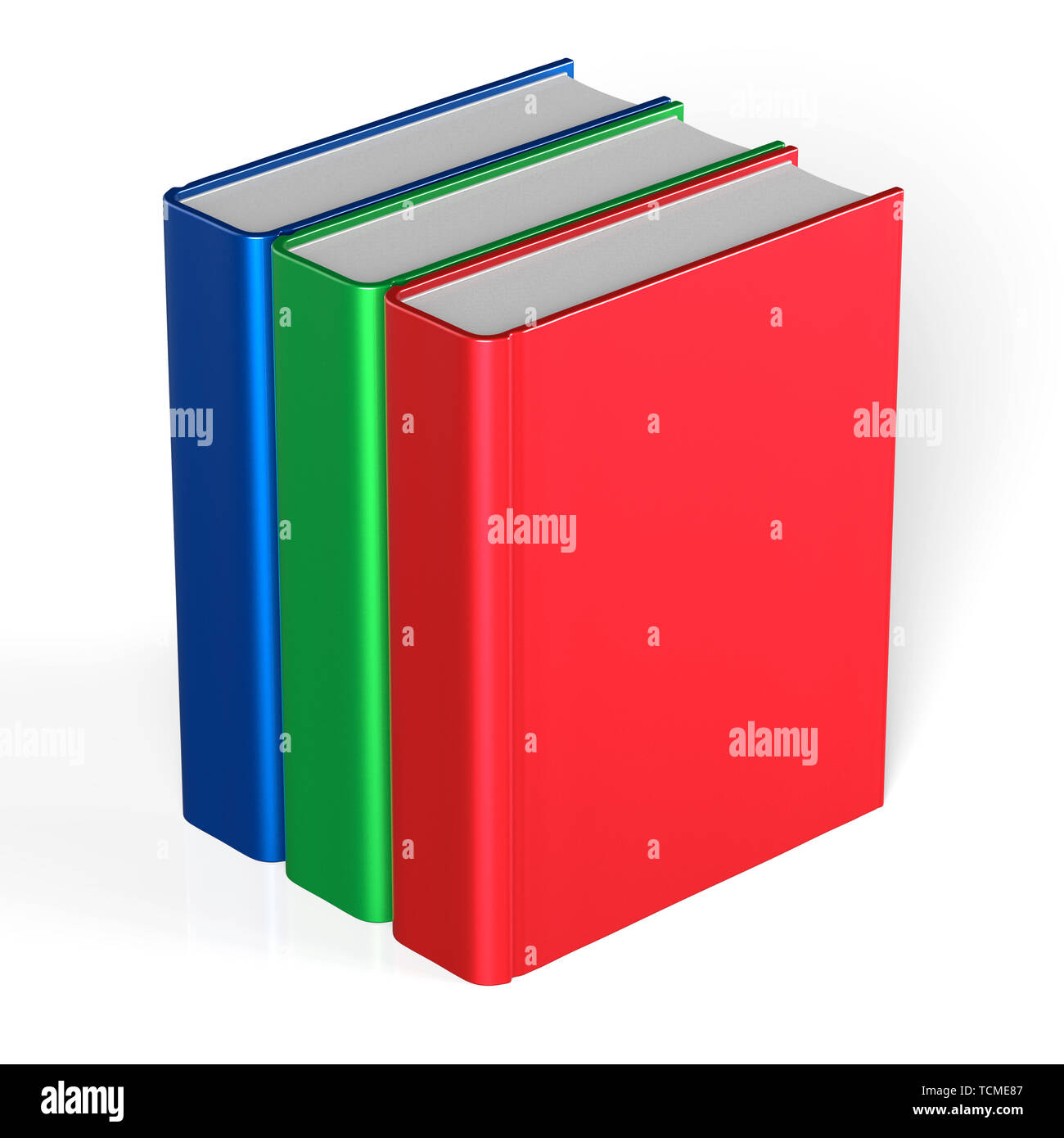 Books blank three cover standing 3 textbook workbook cookbook template ...