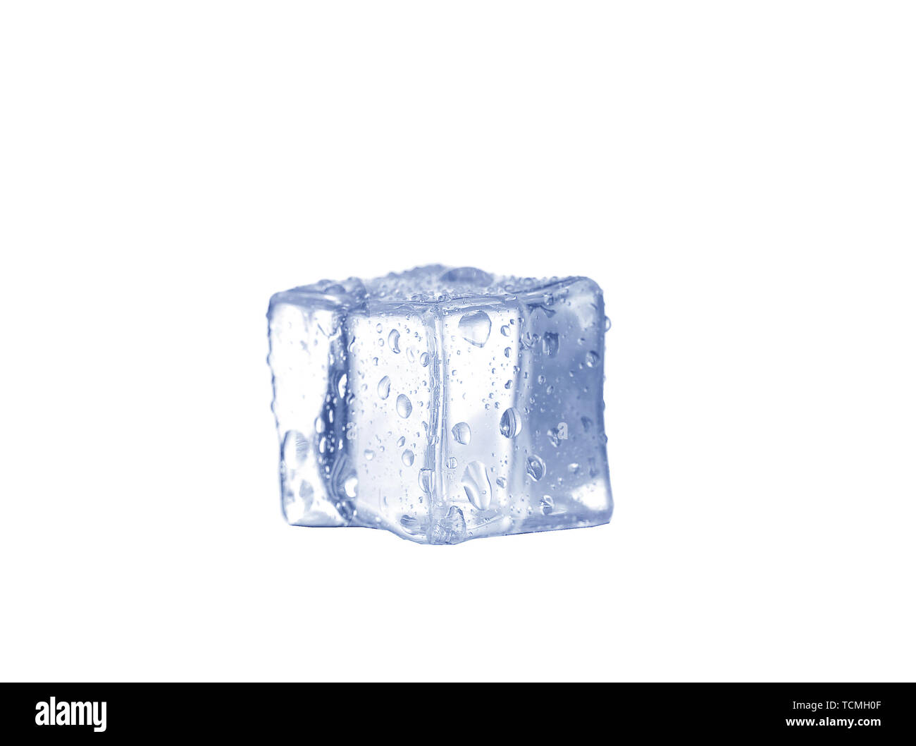 Ice cube isolated on white Stock Photo - Alamy