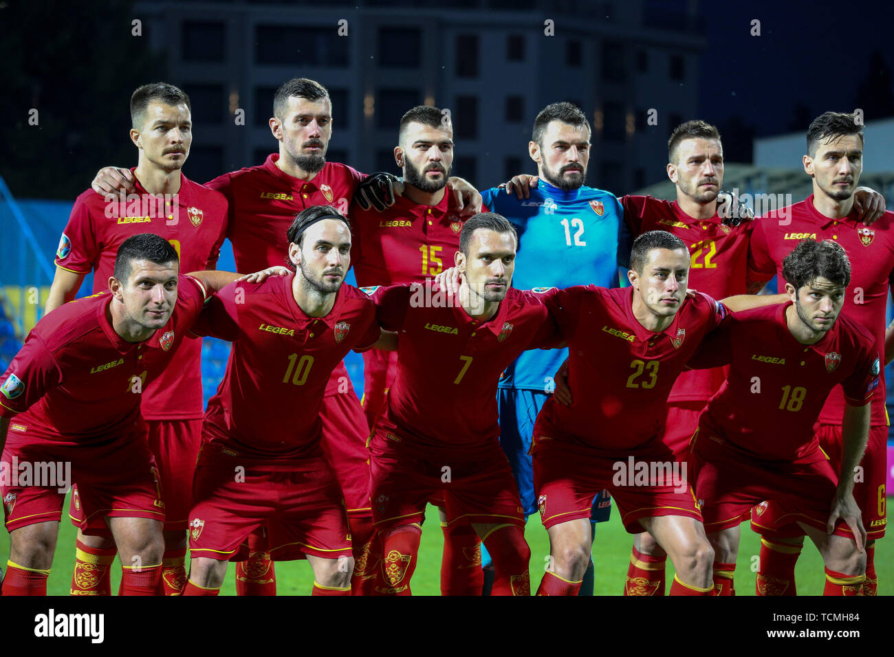 Podgorica Montenegro June 07 Montenegro Lineup Before 2020