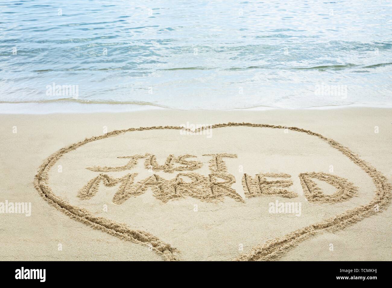 Just Married Wedding Sign Stock Photos Just Married
