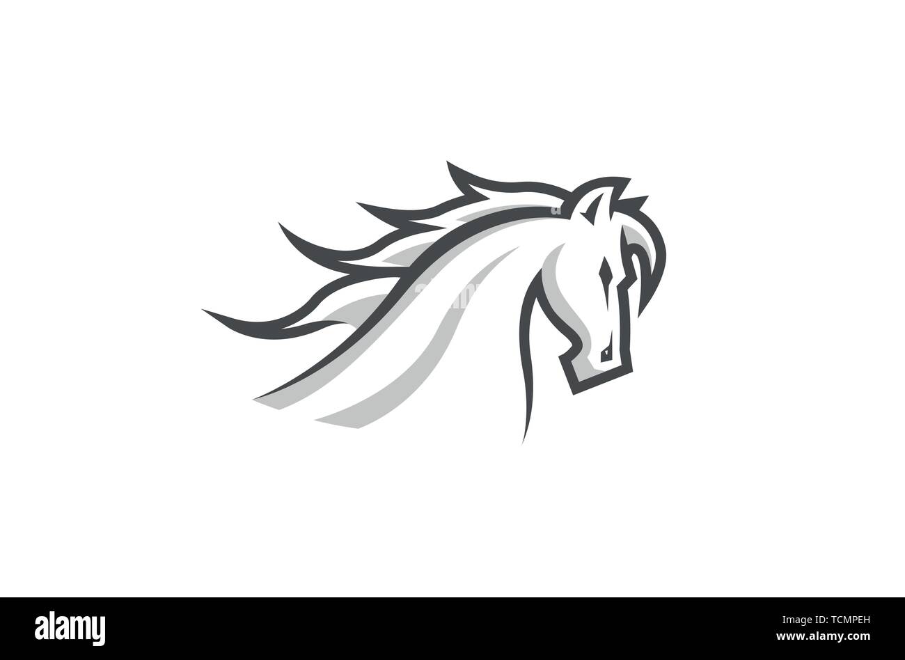Лошадь лого креатив